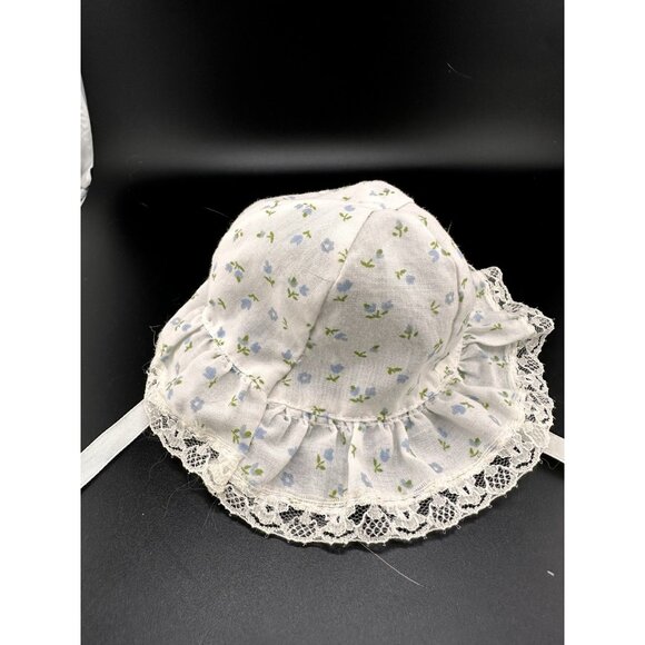 Cabbage Patch Kids Preemie Doll Coleco White Blue Daisies Bonnet And Dress - Picture 11 of 16